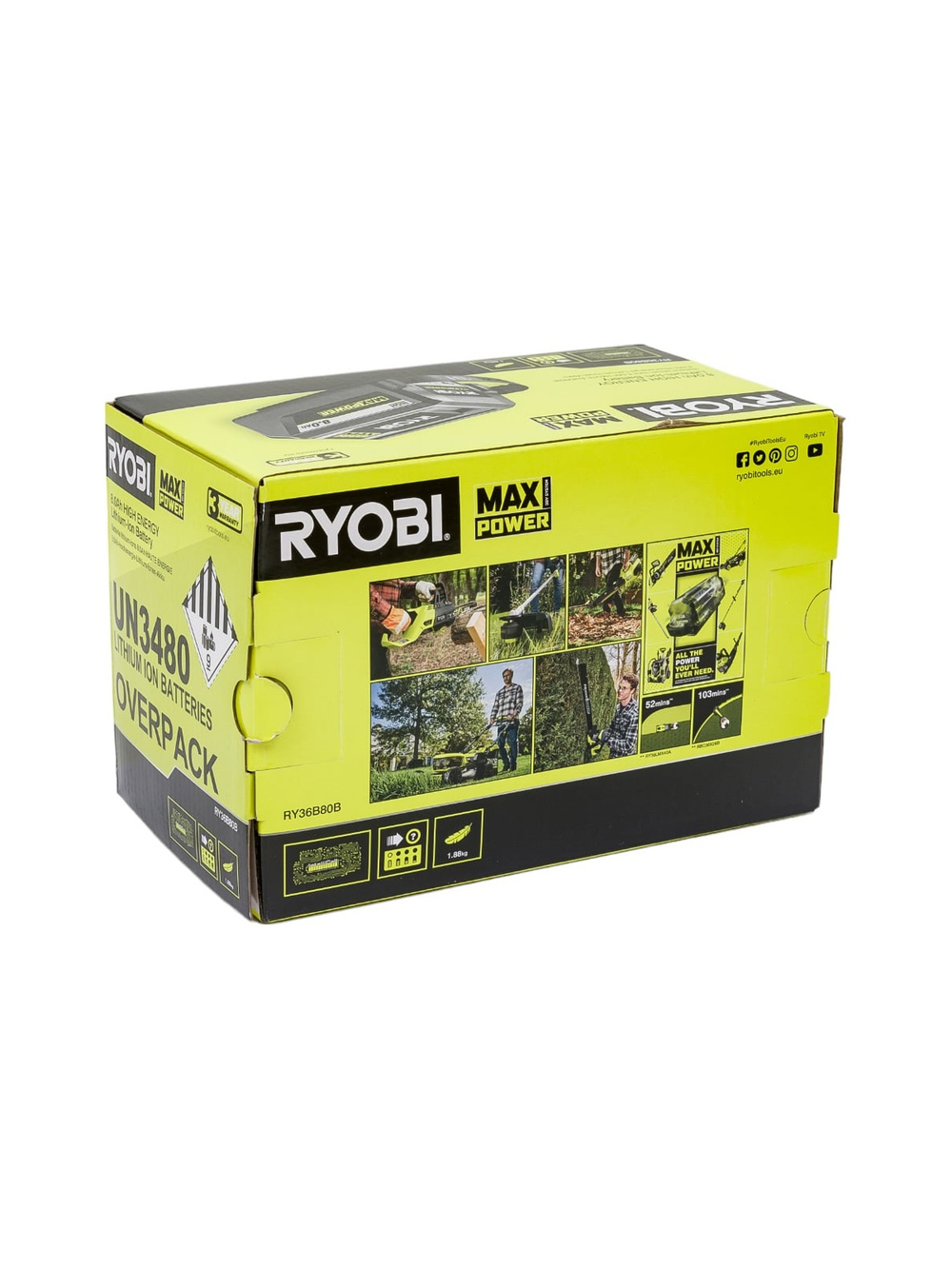 Аккумулятор RY36B80B 36В, 8 А*ч Ryobi 5133005911