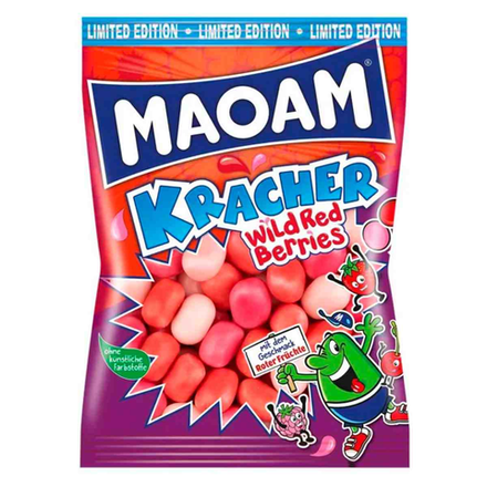 Жевательный конфеты Maoam Kracher со вкусом лесных ягод, 200 г