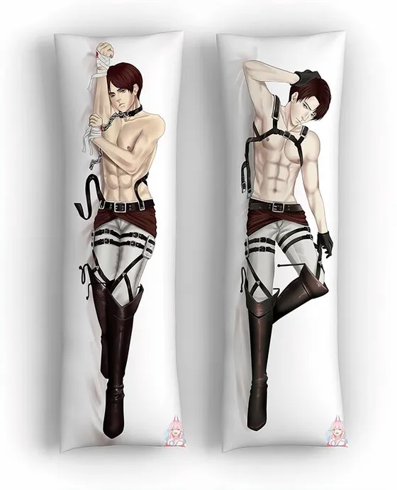 Дакимакура Леви Аккерман и Эрен Йегер №2