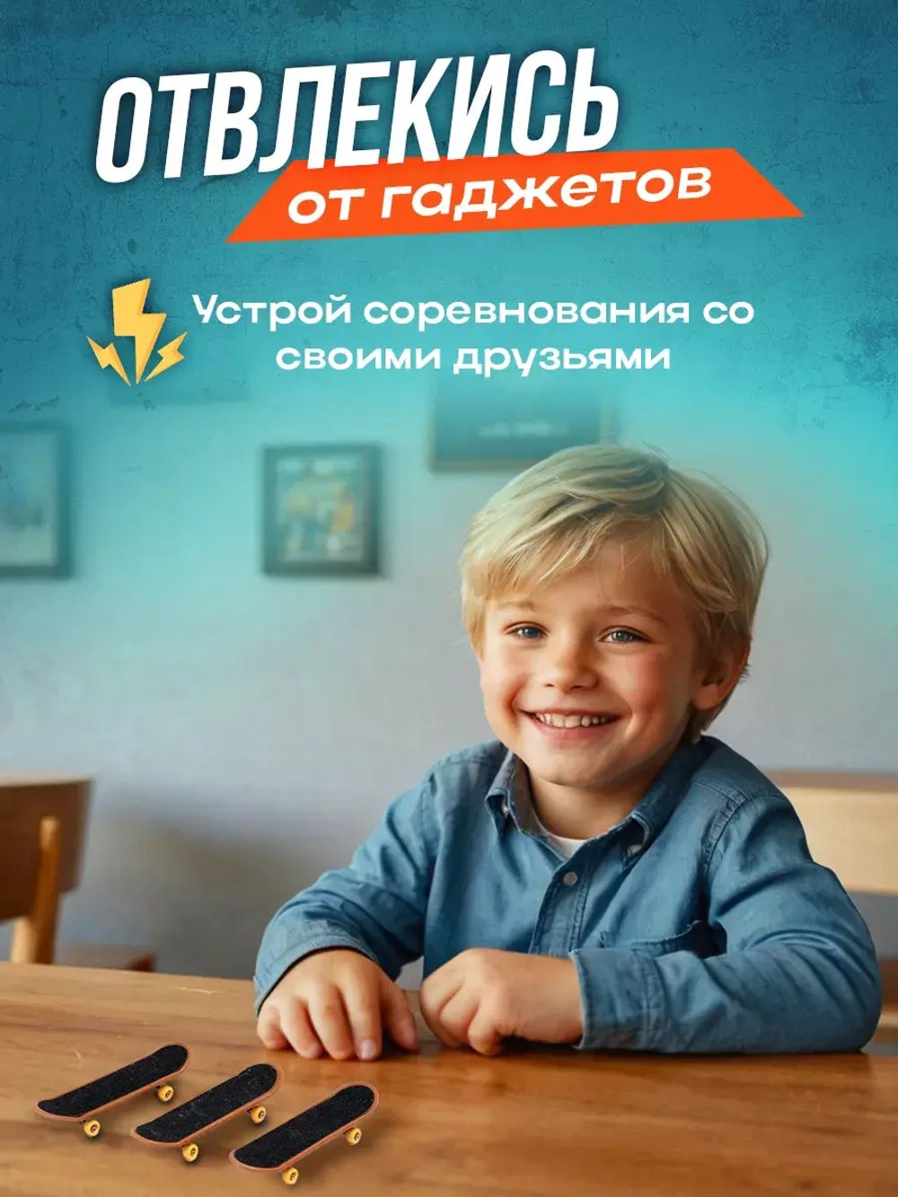 Фингерборд скейт для пальцев