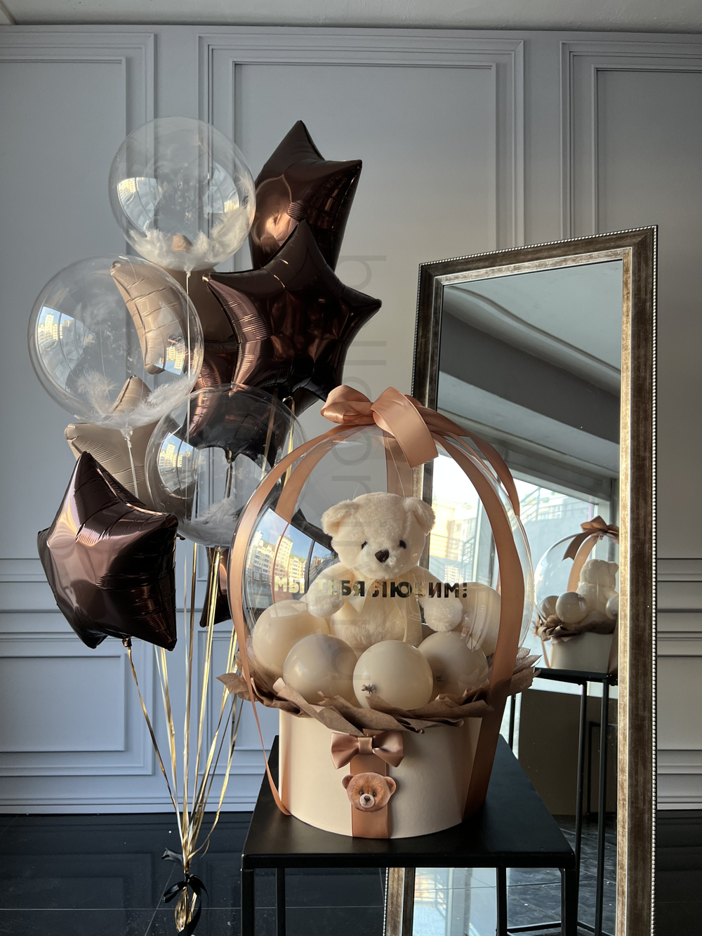 Набор шаров "Шоколадный фонтан" и бабл-бокс