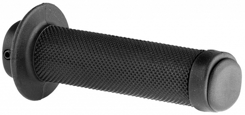 Грипсы 130мм XH-G69BL чёрно-серые с синими кольцами, в инд. упак.