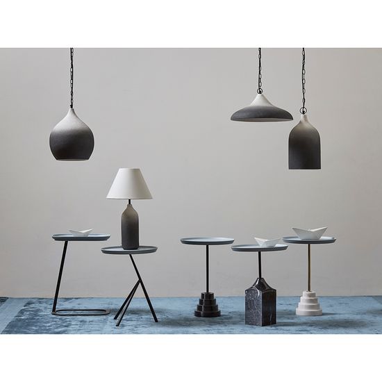Светильник подвесной sustainable collection, D44х19 см, черный/белый