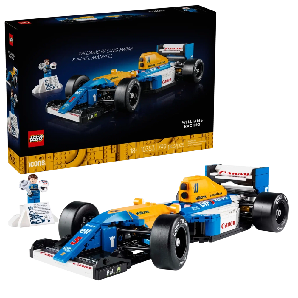 Конструктор LEGO Icons 10353 Williams Racing FW14B & Nigel Mansell