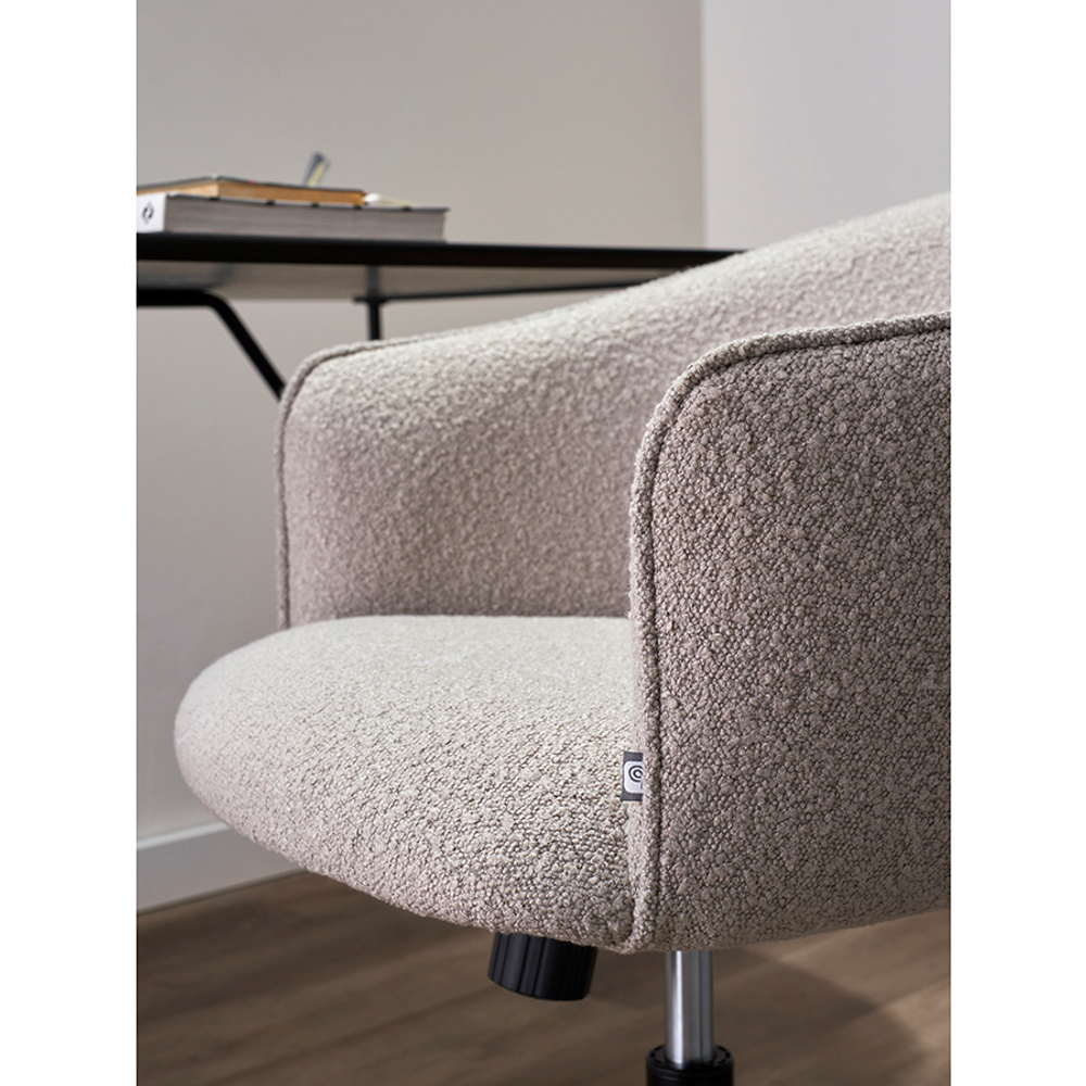 Кресло Bergenson Bjorn Paal, букле, серое