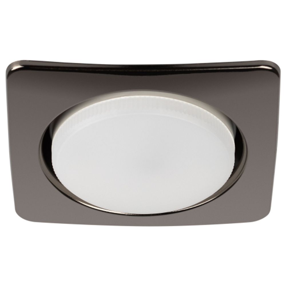 Светильник встраиваемый ЭРА KL71 BK /1 (к) под лампу GX53 черный металл термокольцо в комплекте | Встраиваемые светильники Для ламп GX53