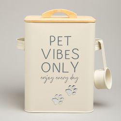 БАНКА AGNESS ДЛЯ ХРАНЕНИЯ КОРМА С МЕРНОЙ ЛОЖКОЙ, 18Х15,5Х23 СМ, 6,3Л