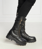 Кожаные ботильоны anfibio TWINSET - черный(232TCT120)