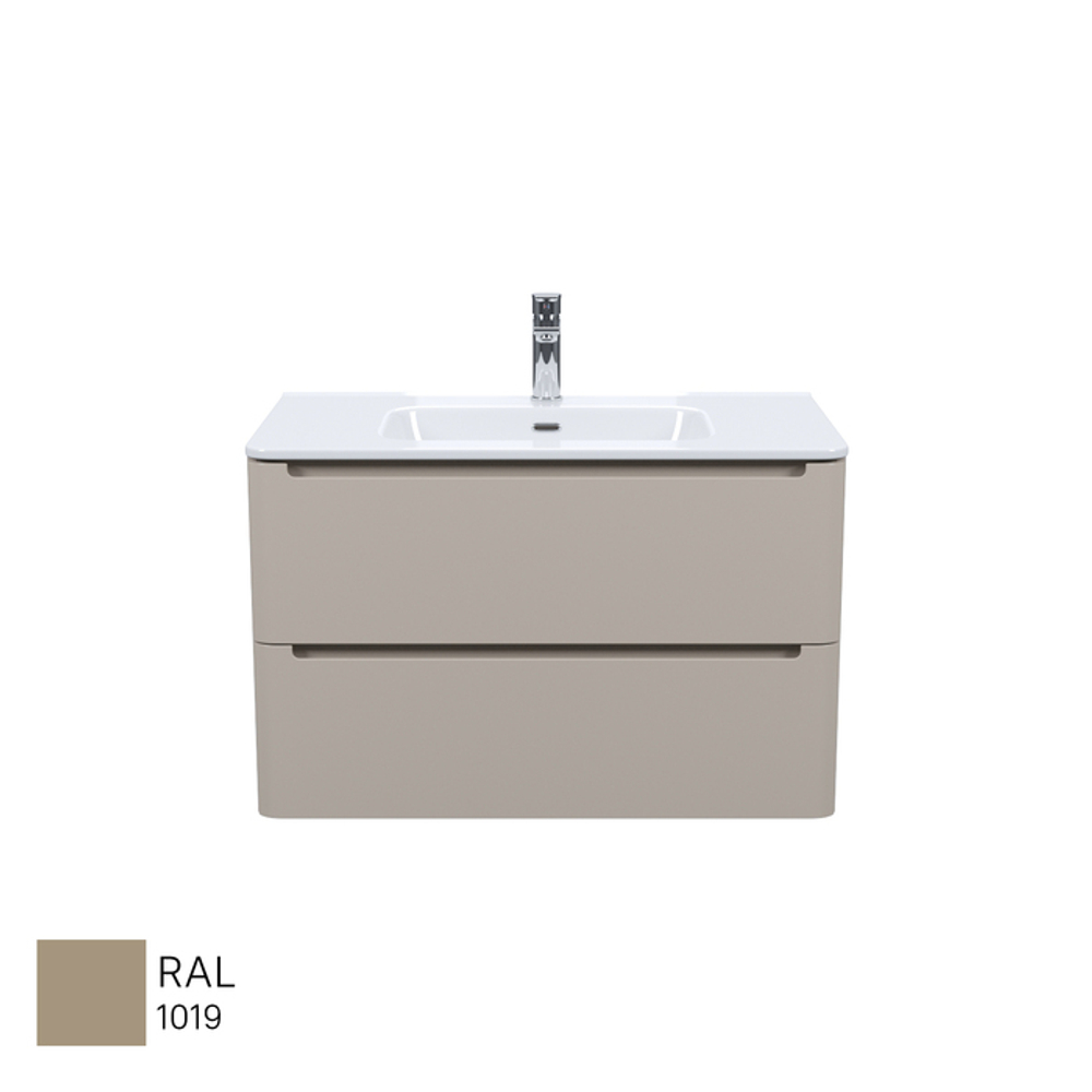 Тумба с умывальником IDDIS Edifice, подвесная, 80 см, капучино, EDI80C0i95K