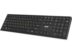 Клавиатура Acer OKR010 [ZL.KBDEE.003] Wireless keyboard USB slim Multimedia black