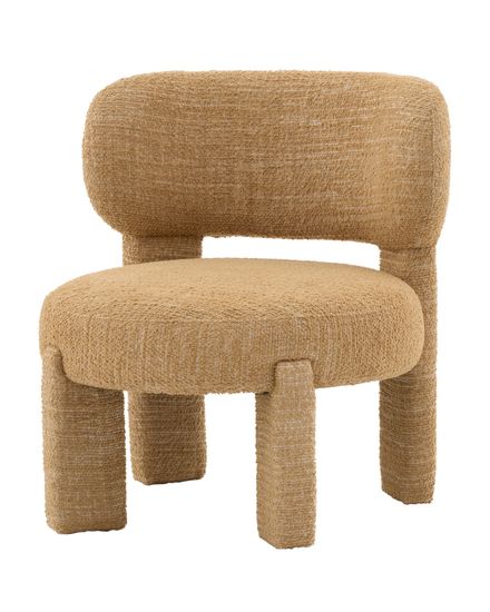 Кресло лаунж Fani горчичный букле