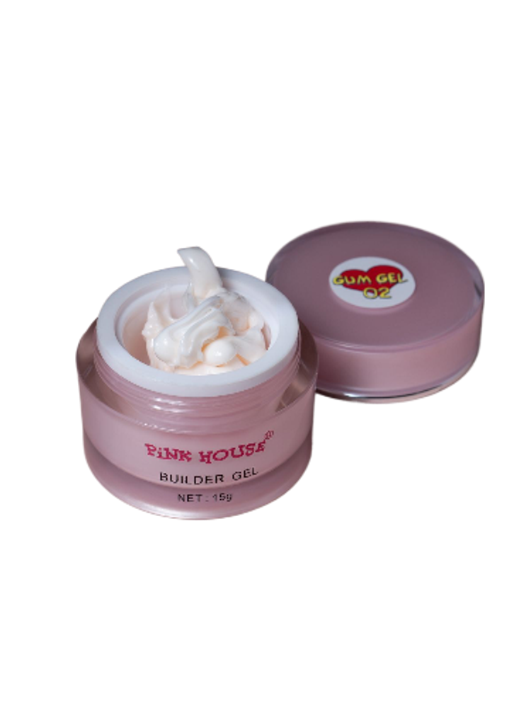Гель 02 Gum Pink House 15гр