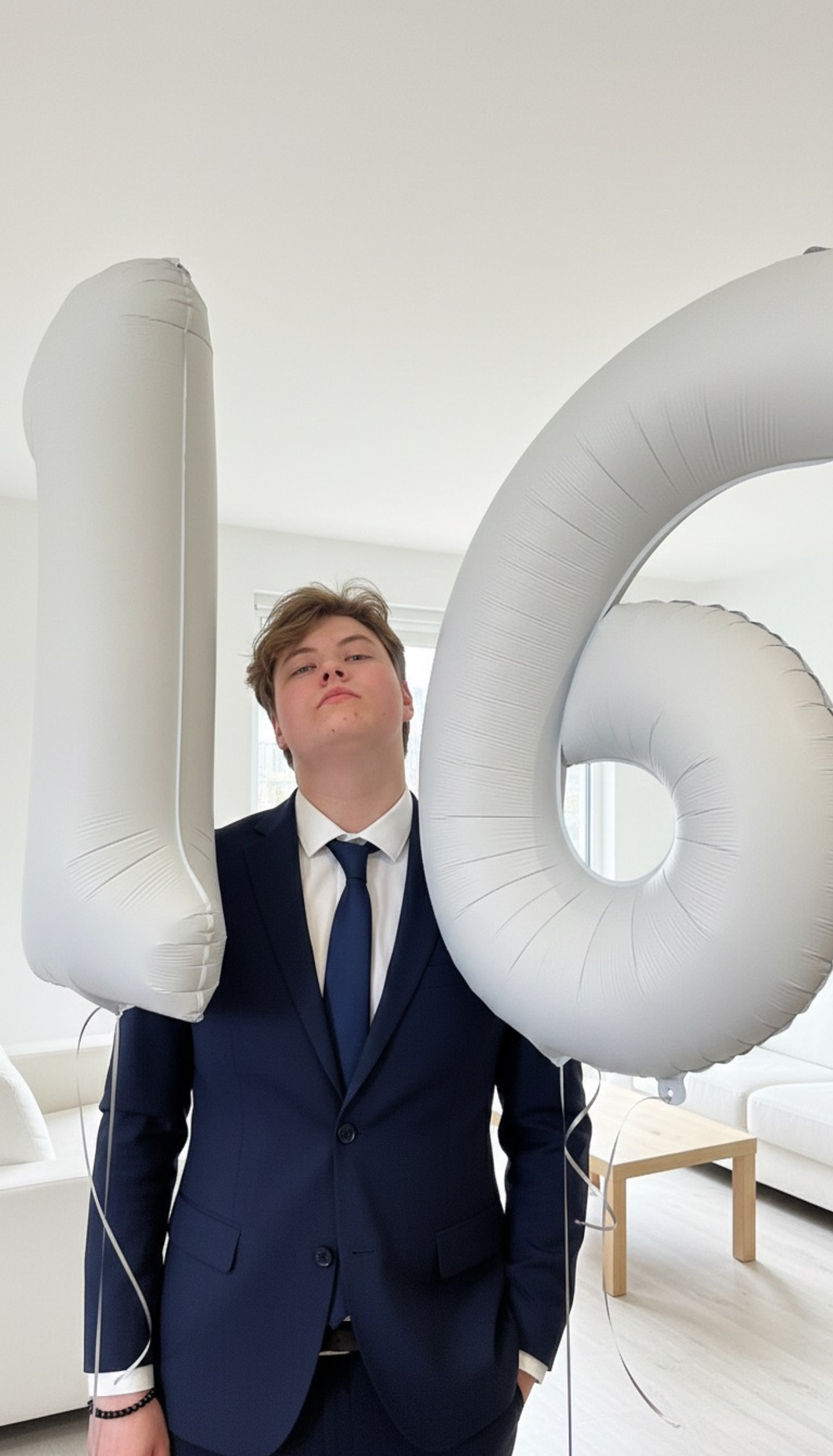 Набор белых цифр