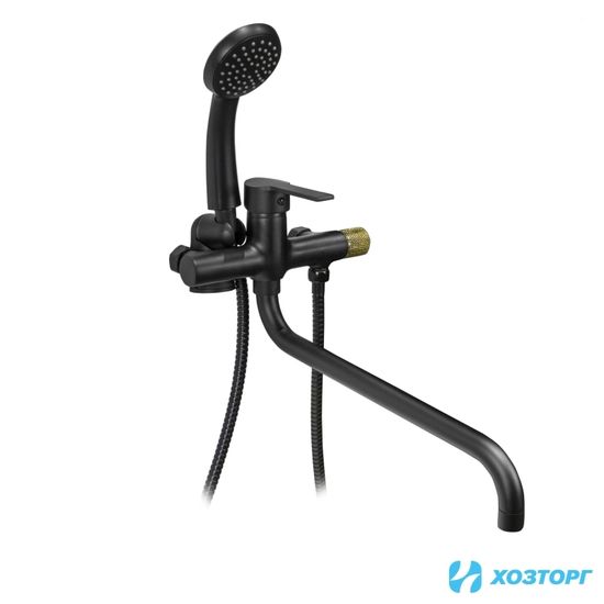 Смеситель ванна DORON DB 2743B-35S излив 350 мм  шар, черный,1 реж