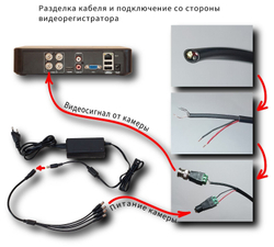 Видеонаблюдение готовый комплект Lite на 3 уличных AHD камеры 2Mp