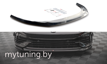 Сплиттер бампера переднего V.2 для VOLKSWAGEN Golf VIII R (20-...)