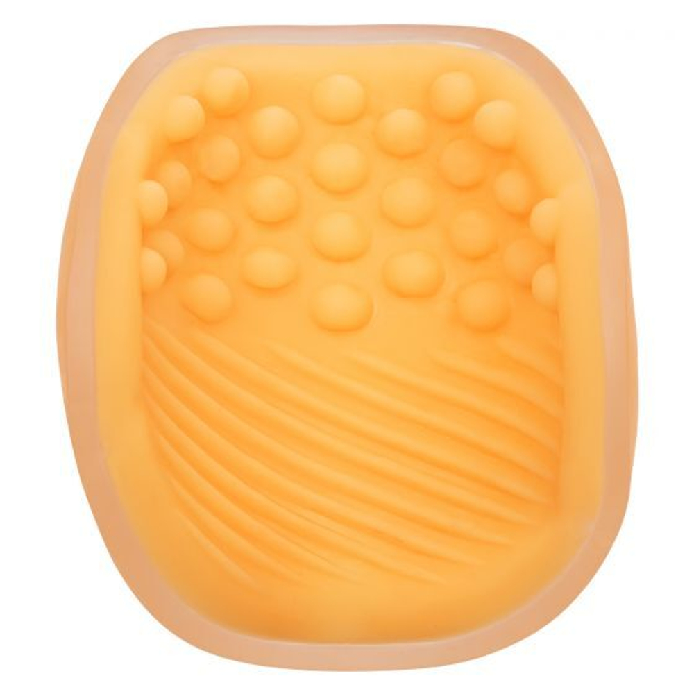 Оранжевый рельефный мастурбатор Dual Grip (Цвет: оранжевый)