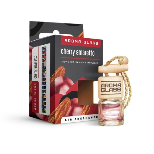 Ароматизатор подвесной  Aroma Glass  Cherry Amaretto (аромат вишни) (FOUETTE)