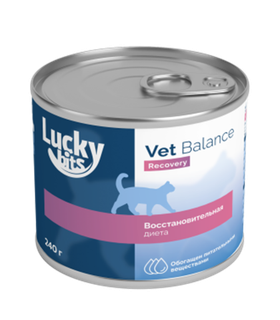 Lucky bits Recovery консервы для кошек в период анорексии,выздоровления 240гр.