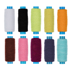 Нитки "Gamma", спандекс, ассорти №7 60% латекс, 40% полиэстер, 25 м