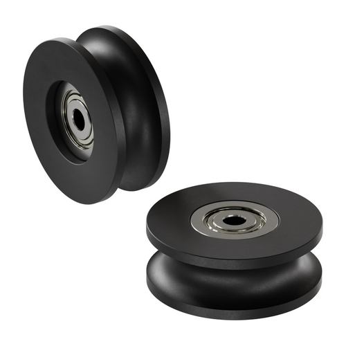 U-Wheel (8mm Groove, 4mm ID Bearings, 32mm Diameter) - 2 Pack