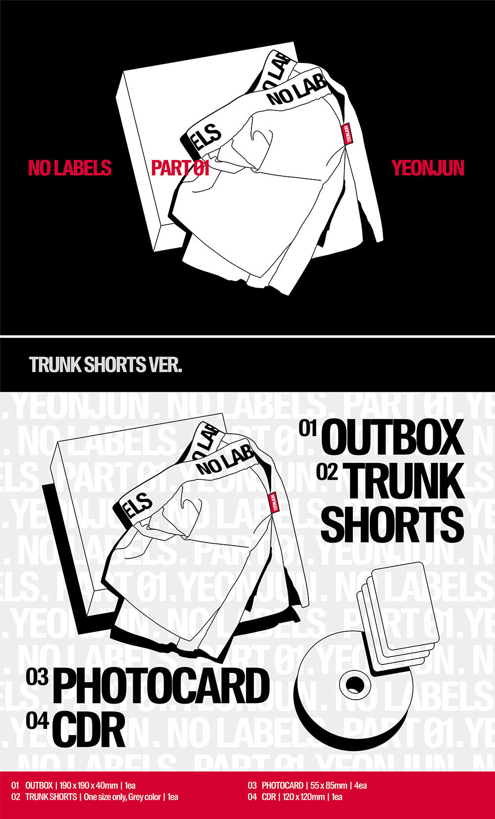 Альбом YEONJUN (TXT) - NO LABELS: PART 01 (Trunk Shorts Ver.)