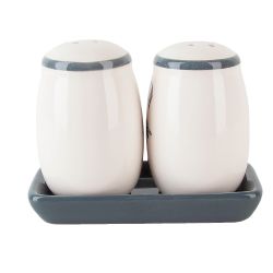 Набор для специй солонка/ перечница " " 12*5,5*9,5см. (на керамической подставке)