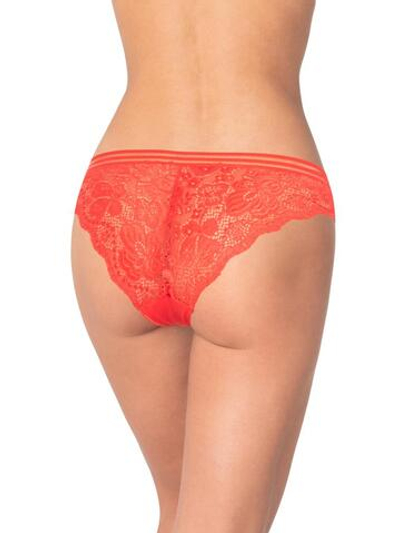 Трусики-бразилиана с ажурной задней частью (Размер: S) (Цвет: темно-синий)