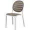 Пластиковый стул Erica, белый с коричневым | Nardi | Италия