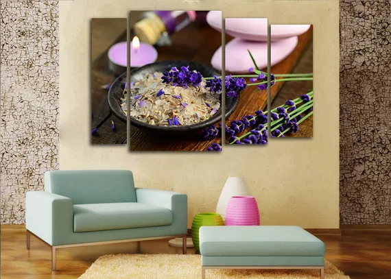 Модульная картина "Лаванда"