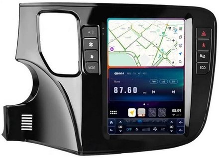 Магнитола Mitsubishi Outlander 3 2012-2022 - Carmedia EW-9709 монитор 9.7" в стиле "Тесла" на Android 12, ТОП процессор, 6Гб+128Гб, CarPlay, 4G SIM-слот