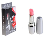 Мини-вибратор в виде помады Lipstick Vibe (9,5 см, серебряный с розовым) (Цвет: серебряный с розовым)