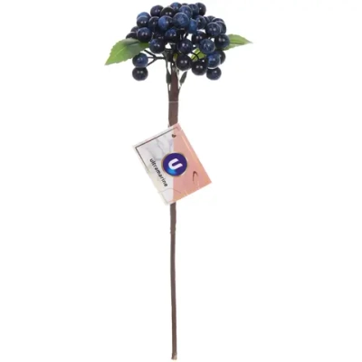 Муляж «Ветка голубики» 30см