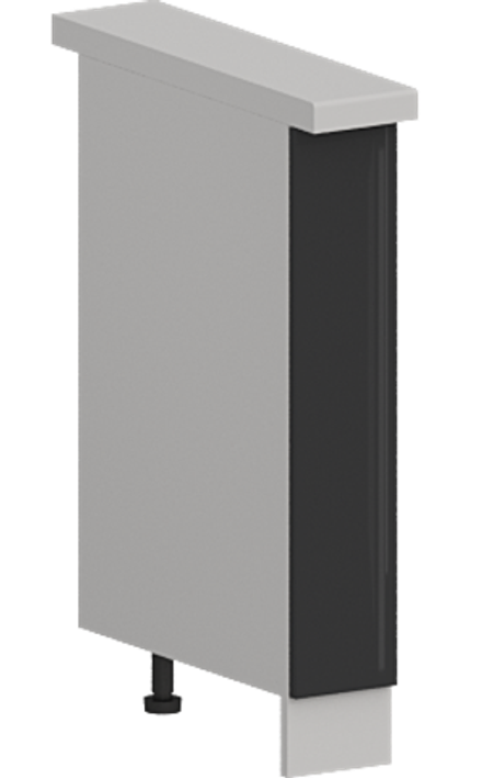 Кухня Модуль ШНБ 150 Ликата / Графит Глянец