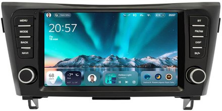 Магнитола для Nissan X-Trail T32, Qashqai J11 2014-2022 (без штатного 360, рамка с крутилками) - Teyes CC4 монитор 9.2" 2K QLED на Android 14, Snapdragon 680, DSP, CarPlay, 4G SIM-слот