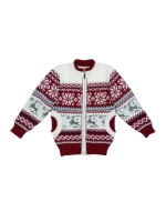 Кофта вязаная на молнии