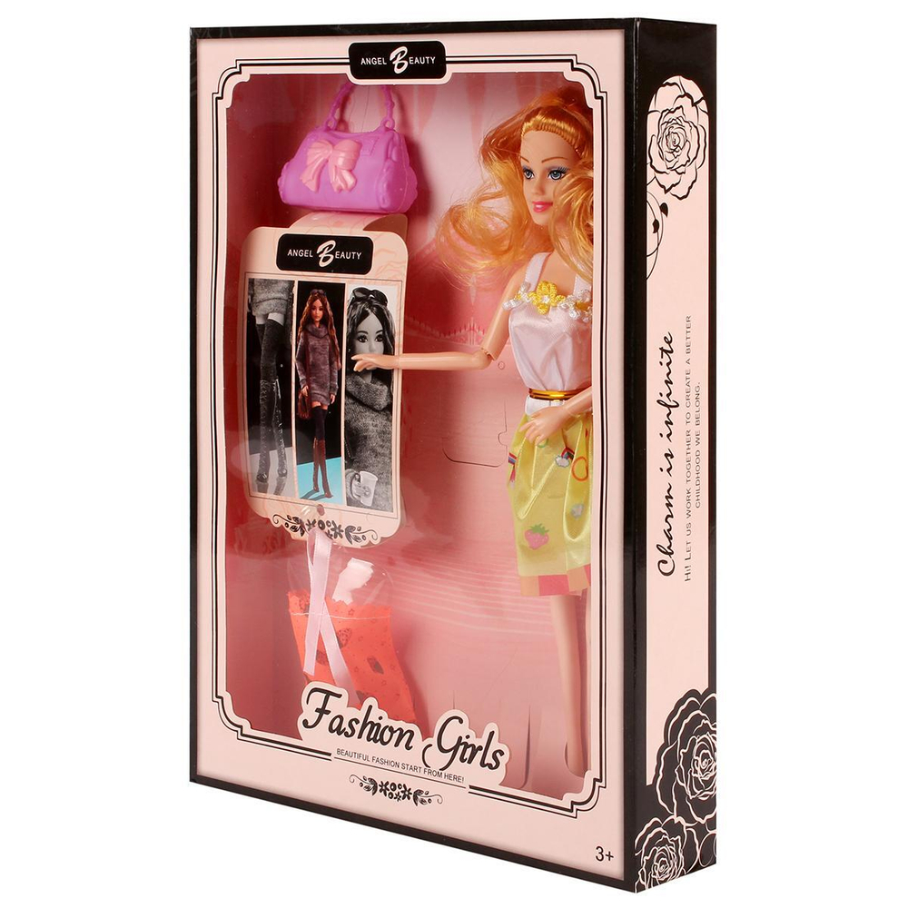 Кукла тип Модель на шарнирах с аксесс. 31см, коробка Y145