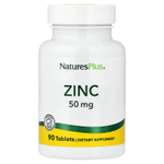 NaturesPlus, цинк, 50 мг, 90 таблеток