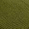 Плед из хлопка жемчужной вязки оливкового цвета Essential, 130х180 см