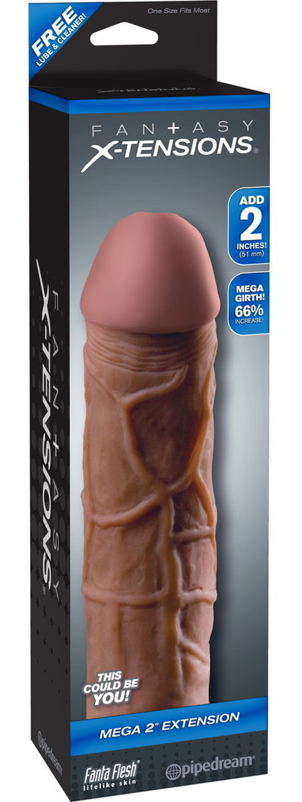 Насадка‑удлинитель Pipedream Mega 2 Extension 20,3 см, +5,1 см