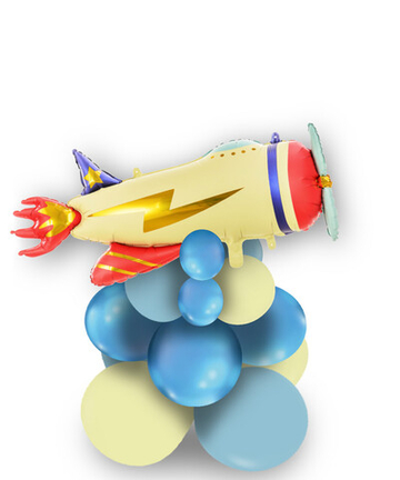 Стойка на шарах "Ретро-самолет"