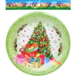 Тарелка бумажная 18 см в наборе 10 шт «Нарядная красавица»