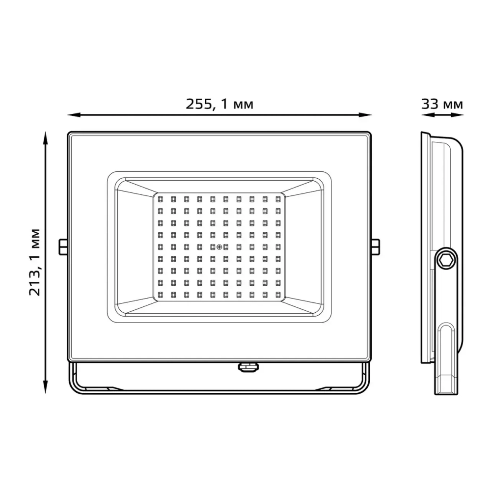 Прожектор Gauss LED Elementary 100W 9500lm IP65 6500K черный 613100100