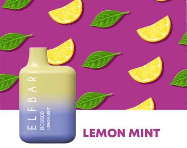 Купить Одноразовый Pod Elf bar BC3000 - Lemon Mint (3000 затяжек)