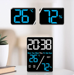 Часы-будильник настольные LED 5508 White&Violet