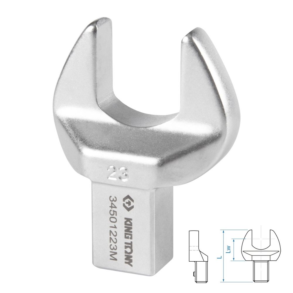 KING TONY (34501223M) Насадка рожковая серии "FIT", 23 мм, 14х18 мм