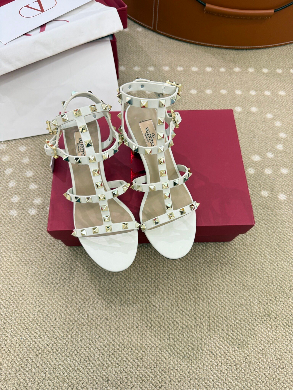 Valentino Rockstud Sandal 6 cm
