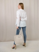 Сумка большая через плечо шоппер мешок