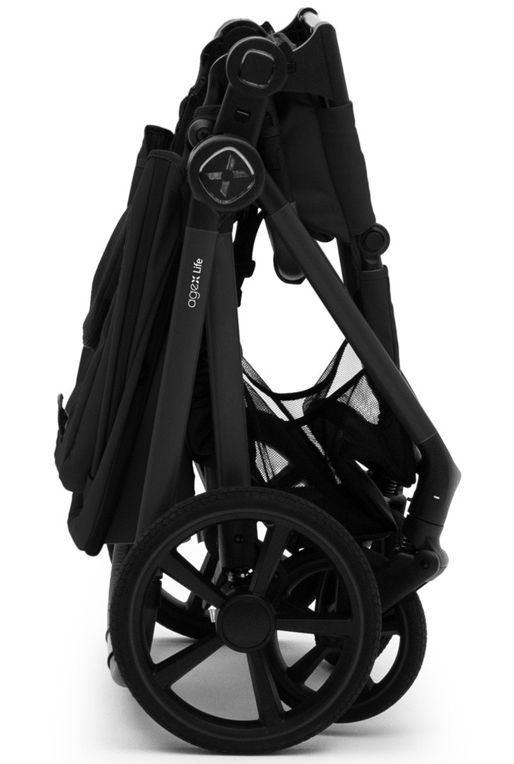 Коляска Agex Life 3 в 1 матовая рама с автокреслом i-Team ATG080 Grey ALB583 Black (Черный)