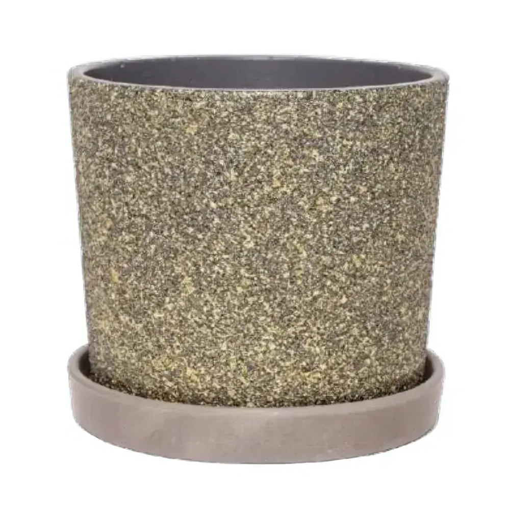 Горшок Дакар серый кедр №1